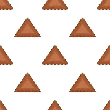 Pattern homemade cookie different taste in pastry biscuit Stock Illustration
