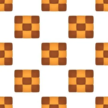 Pattern homemade cookie different taste in pastry biscuit Stock Illustration