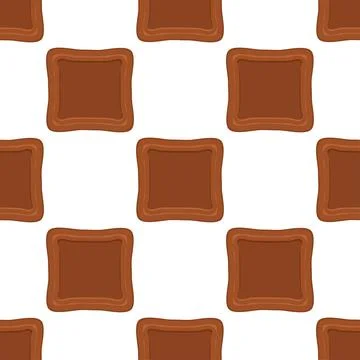 Pattern homemade cookie different taste in pastry biscuit Stock Illustration
