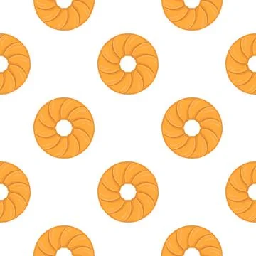 Pattern homemade cookie different taste in pastry biscuit Stock Illustration