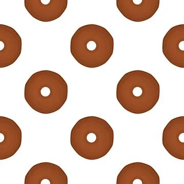 Pattern homemade cookie different taste in pastry biscuit Stock Illustration