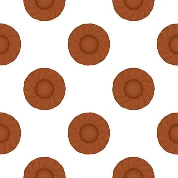 Pattern homemade cookie different taste in pastry biscuit Stock Illustration