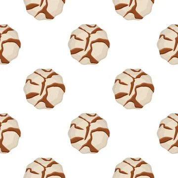 Pattern homemade cookie different taste in pastry biscuit Stock Illustration