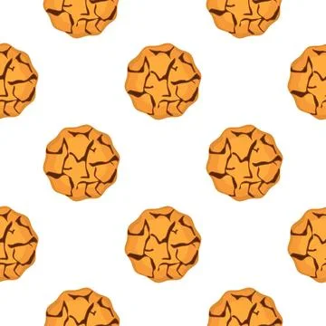 Pattern homemade cookie different taste in pastry biscuit Stock Illustration