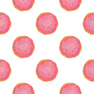 Pattern homemade cookie different taste in pastry biscuit Stock Illustration