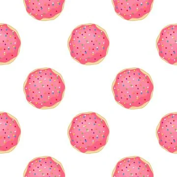 Pattern homemade cookie different taste in pastry biscuit Stock Illustration
