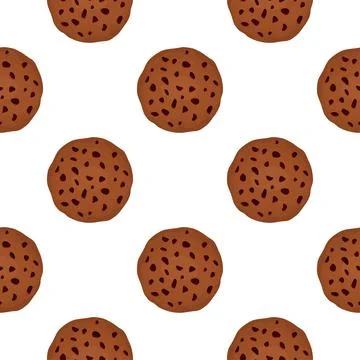 Pattern homemade cookie different taste in pastry biscuit Stock Illustration