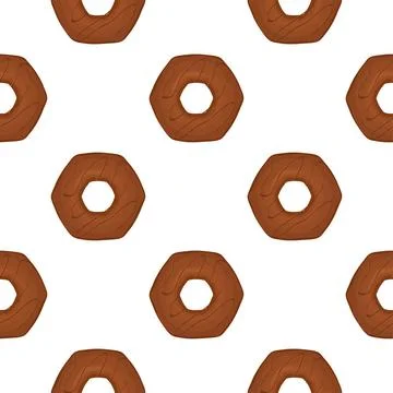 Pattern homemade cookie different taste in pastry biscuit Stock Illustration