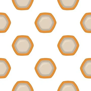 Pattern homemade cookie different taste in pastry biscuit Stock Illustration