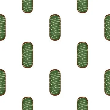 Pattern homemade cookie different taste in pastry biscuit Stock Illustration