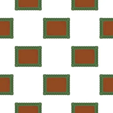 Pattern homemade cookie different taste in pastry biscuit Stock Illustration