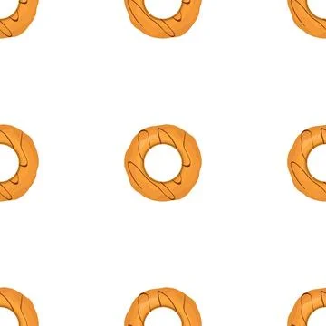 Pattern homemade cookie different taste in pastry biscuit Stock Illustration