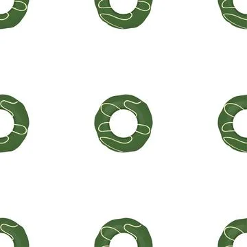 Pattern homemade cookie different taste in pastry biscuit Stock Illustration