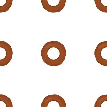 Pattern homemade cookie different taste in pastry biscuit Stock Illustration