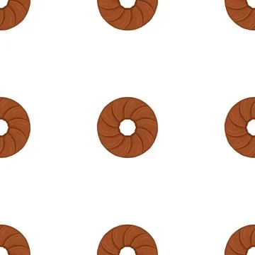 Pattern homemade cookie different taste in pastry biscuit Stock Illustration