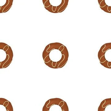 Pattern homemade cookie different taste in pastry biscuit Stock Illustration