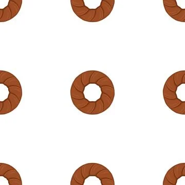 Pattern homemade cookie different taste in pastry biscuit Stock Illustration