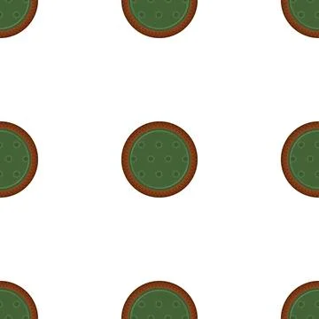 Pattern homemade cookie different taste in pastry biscuit Stock Illustration