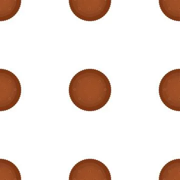 Pattern homemade cookie different taste in pastry biscuit Stock Illustration