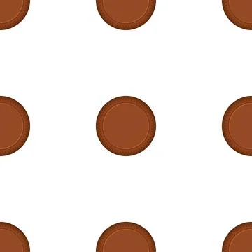 Pattern homemade cookie different taste in pastry biscuit Stock Illustration