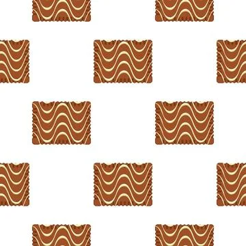 Pattern homemade cookie different taste in pastry biscuit Stock Illustration