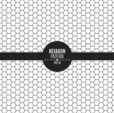 The pattern of honeycomb is black. Background for your project. Black on whit Illustrazione stock
