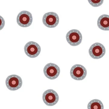 Pattern honor shield knight cartoon vector Stock Illustration