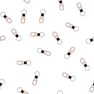 Pattern hook key ring clip cartoon vector 스톡 일러스트