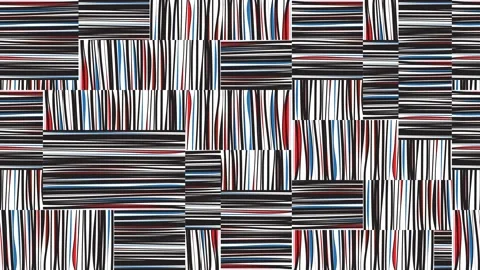 Pattern with horizontal and vertical hand made colored bands Stock Footage 150988394