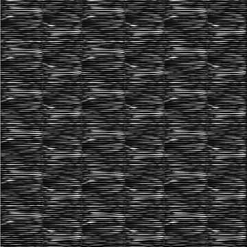Pattern with horizontal white lines on black background Illustrazione stock