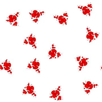 Pattern horror blood splatter cartoon vector Stock Illustration