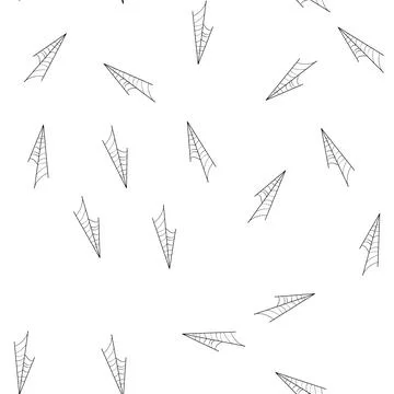 Pattern horror cobweb cartoon vector イラスト素材