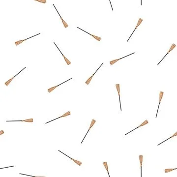 Pattern horror witch broom cartoon vector Illustrazione stock