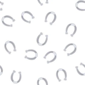 Pattern horse horseshoe cartoon vector Stock Illustration