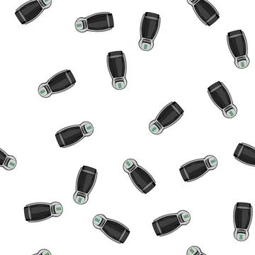 Pattern hot capsule coffee maker cartoon vector Stock Illustration