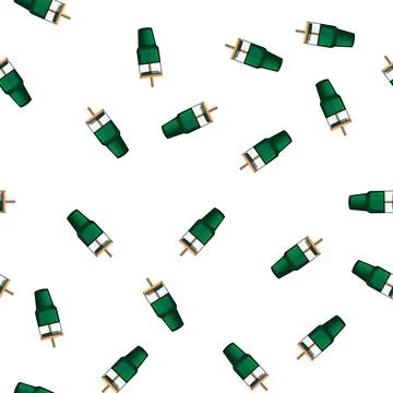 Pattern hot coffee glass cartoon vector Stock Illustration