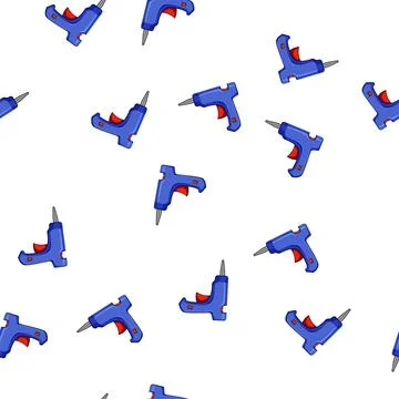 Pattern hot glue gun cartoon vector 库存插图