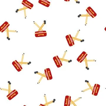 Pattern hot grill bbq cartoon vector 스톡 일러스트
