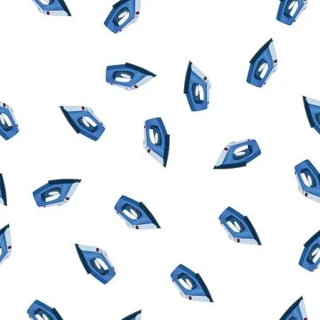 Pattern hot iron laundry cartoon vector 스톡 일러스트