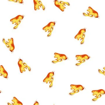 Pattern hot lava splash cartoon vector Illustrazione stock