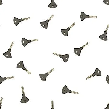 Pattern house key cartoon vector Stock Illustration