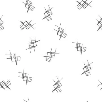Pattern household clothes drying rack cartoon vector Stock Illustration