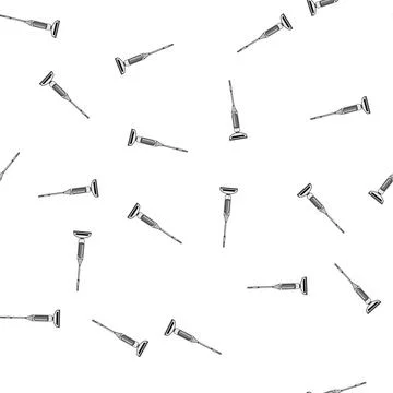 Pattern housework manual vacuum cleaner cartoon vector Stock Illustration
