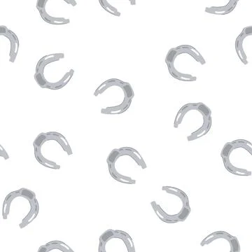 Pattern howdy horseshoe cartoon vector Stock Illustration
