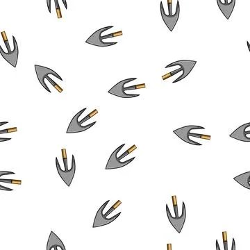 Pattern hunting arrowhead cartoon vector Stock Illustration