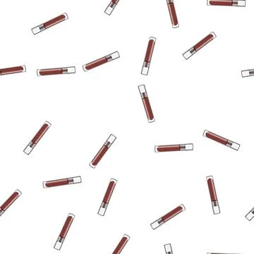 Pattern hydrating lip gloss cartoon vector Stock Illustration
