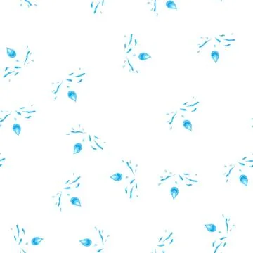 Pattern hydration water drops cartoon vector イラスト素材