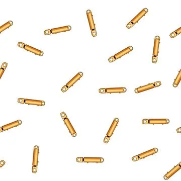 Pattern Hydraulic cylinder mechanical component in industrial engineering イラスト素材