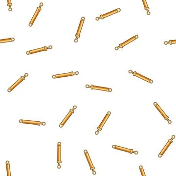 Pattern Hydraulic cylinder working in engineering and machinery Stock Illustration