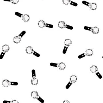 Pattern hydrology reading magnifier cartoon vector Illustrazione stock